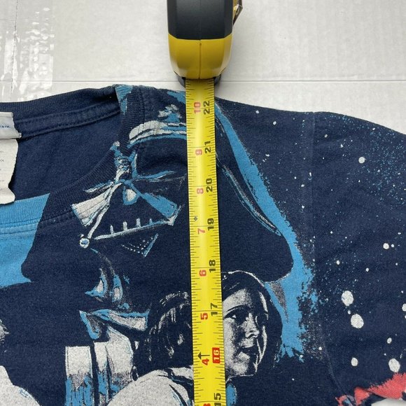 Vintage Y2K Star Wars All Over Print T-Shirt Disney Tee Kids Small - Picture 6 of 6